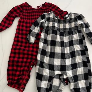 Old Navy buffalo plaid baby girl outfits